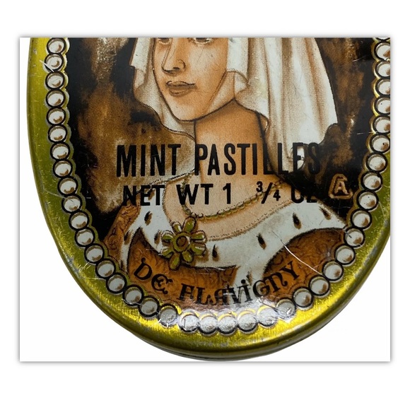 LA REINE Vintage Mint Pastille Tin Container - Picture 3 of 9